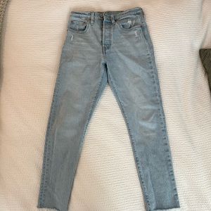 Levi 501 Skinny Jeans (Light Blue)